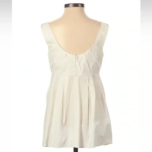Vera Wang Designer Lavender Label Ivory Babydoll Mini Dress Jeweled Size 0 - Picture 2 of 2
